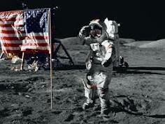 American astronauts land on the moon