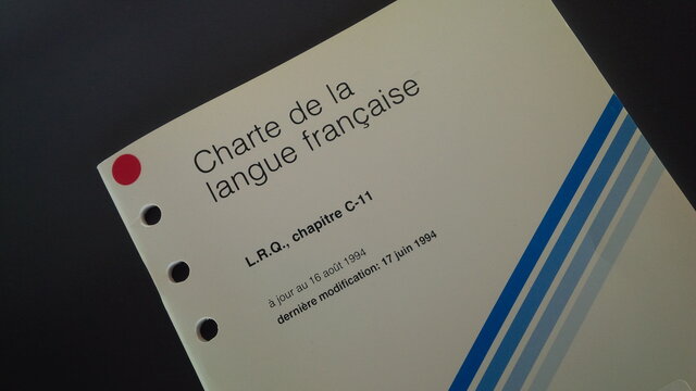 La Charte de la langue française.