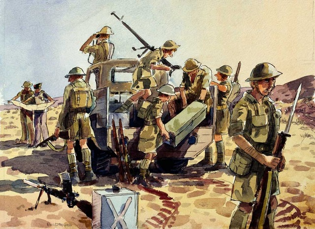 British forces in Egypt counter attack the Italians.