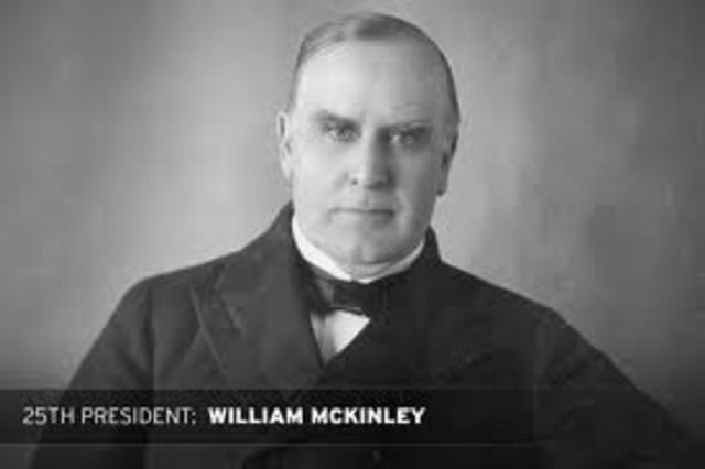 mckinley was elected prsidant