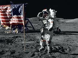 American astronauts land on the moon