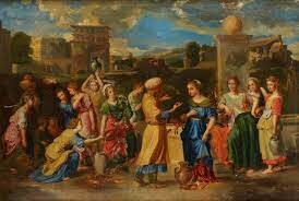 Nicolas Poussin, Rebecca and Eliezer at the Well