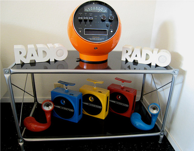 A blue "twisty" radio (bottom right).  Thought I was so cool!