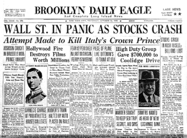 The Stock Market Crashes