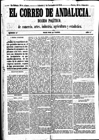 Se funda El Correo de Andalucía
