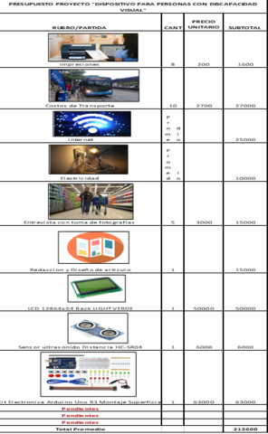 Elaborar un análisis de costos del proyecto