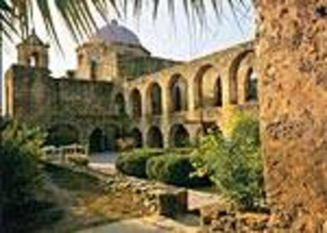 Mission San Jose built on San Antonio River