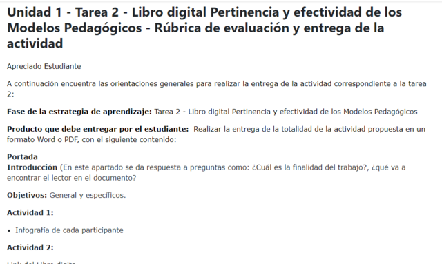 Evaluación - Unidad 1 - Tarea 2