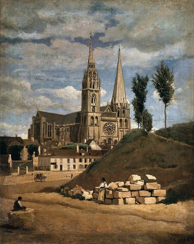 LA CATEDRALE DI CHARTRES, Corot