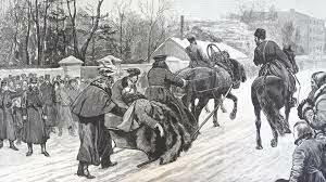 Assassination of the Tsar of the Russian Empire Alexander II of Russia.