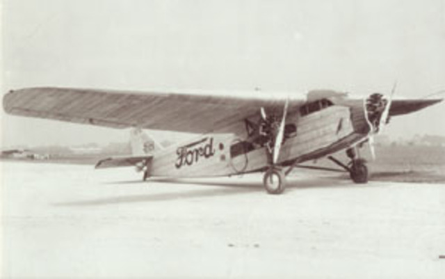 Tri-Motor airplane.