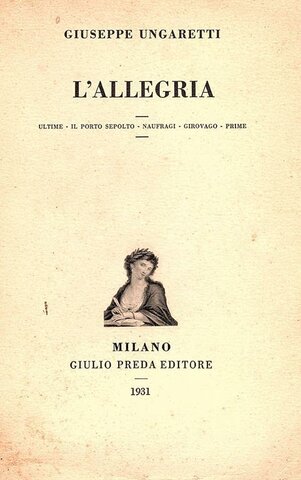 L'ALLEGRIA, G. Ungaretti