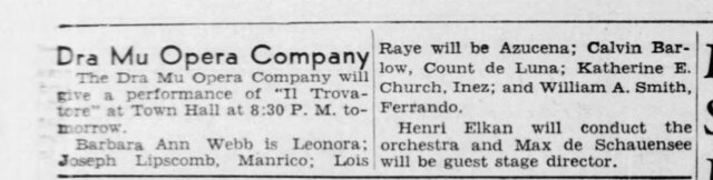 Dra Mu Opera Company Emerges