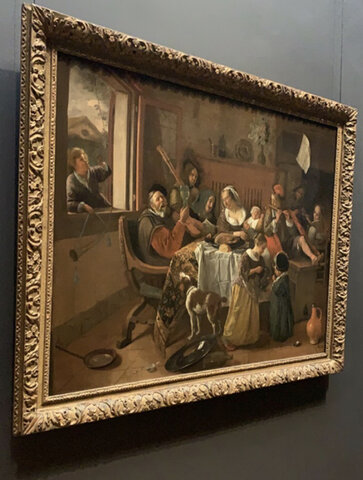 Jan Steen: Het vrolijke huisgezin