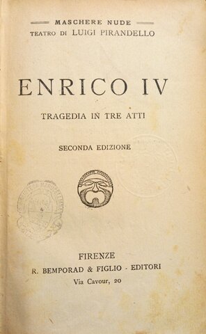 ENRICO IV, Pirandello