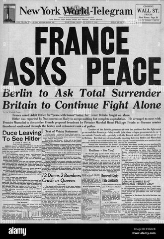 France Surrenders to Germany
