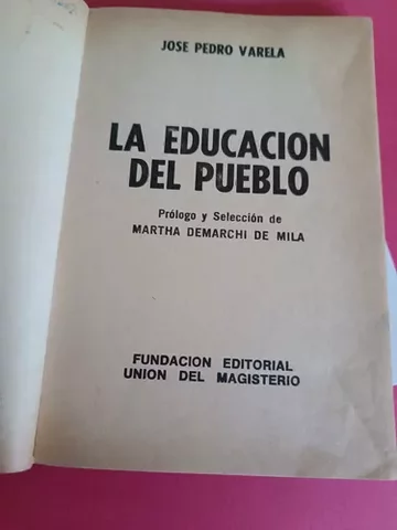 Varela escribe "La educación del pueblo"