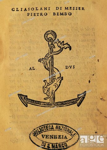 Gli Asolani, de Pietro Bembo, editado en Venecia por Aldo Manuzio