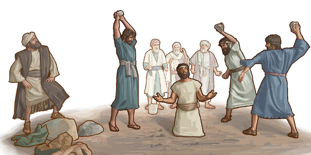 Muerte de Esteban - Pablo presente