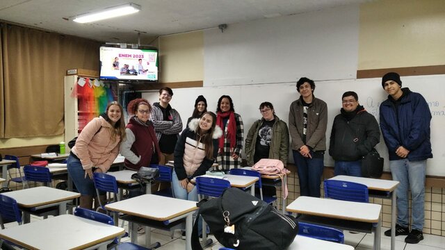 1° Visita ao Colégio Estadual Antônio Maximiliano Ceretta