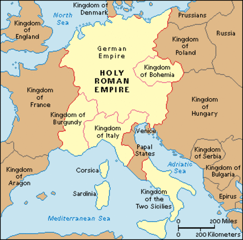 Thirty Years War Eruptes in the Holy Roman Empire