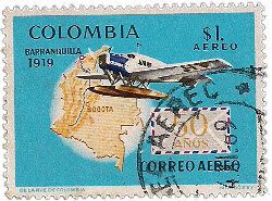 Inicios aviacion comercial - Colombia