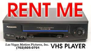 Renting VHS tapes and VCR's for weekend movie nights