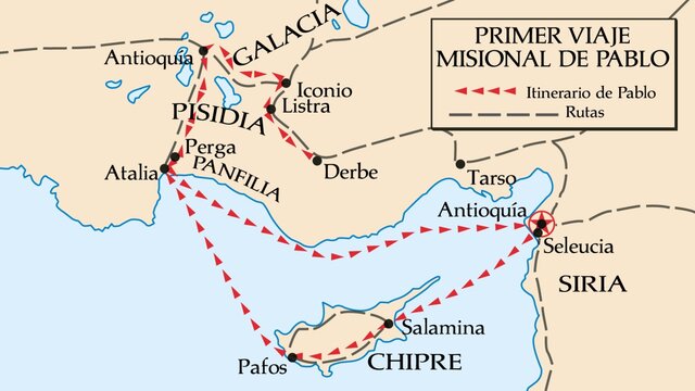 1º Viaje Misionero de Pablo