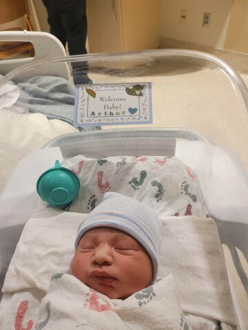 Emma's son Arthur Jr. Born