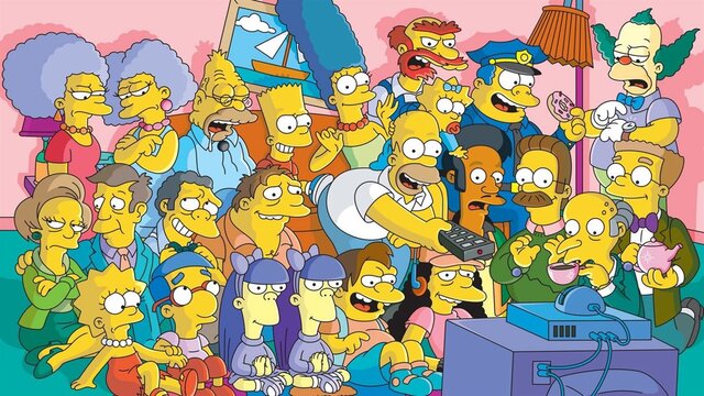 The Simpsons' first episode on TV