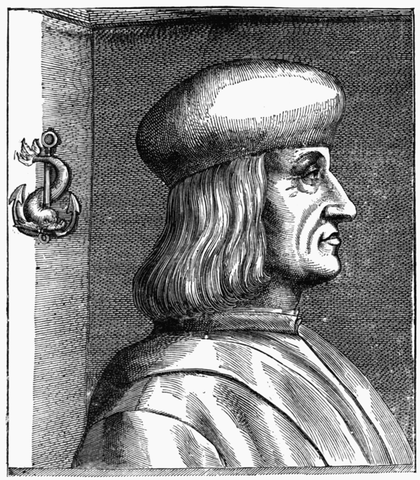 Aldus Manutius, un impresor veneciano, introduce el formato de libro de bolsillo conocido como "libro en octavo"
