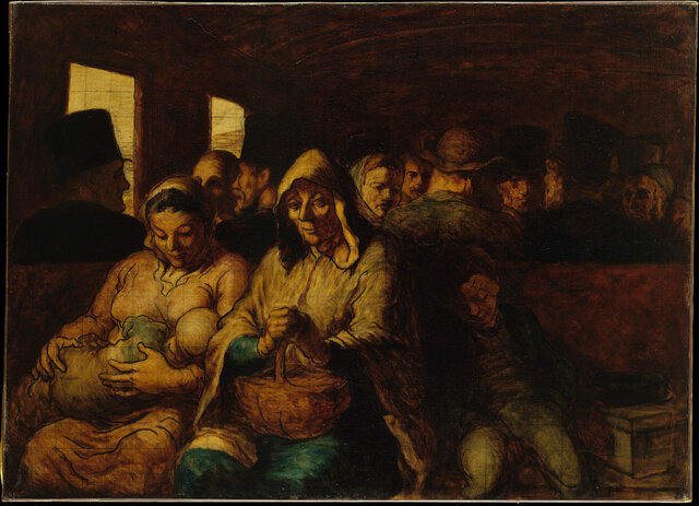 Vagone di terza classe di Daumier