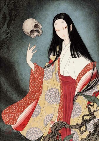 Tamamo no mae - 玉藻の前 by Okamoto Kido