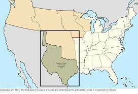 Texas was annexed into the United States