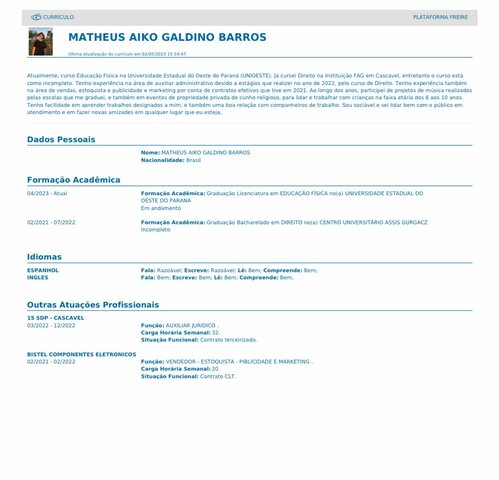 CURRICULO PAULO FREIRE