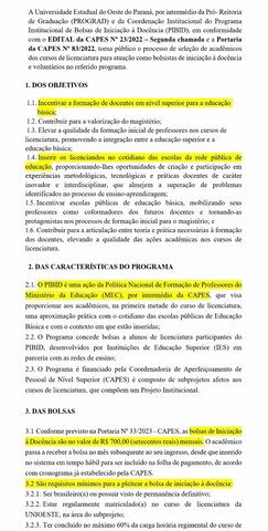 Apresentação do pibid