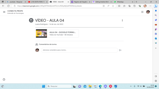 VIDEOAULA 4 - GOOGLE FORMS