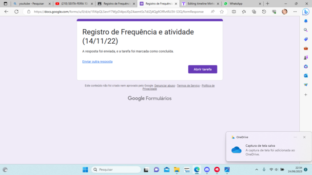 atividade google forms