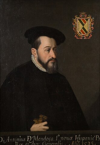 Arribo del 1er virrey Antonio de Mendoza