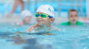 minha primeira aula de natação