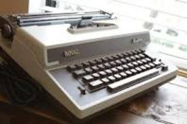 Typewriter used in my typing class in high school.