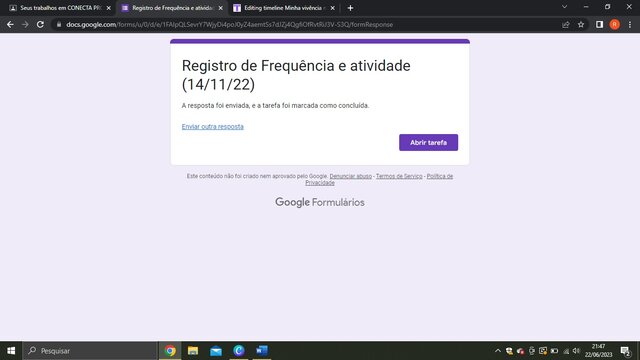 Conecta profe - Google forms