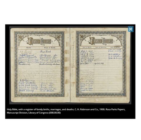 Family Bible records file created