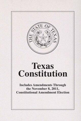 Current Texas Constitution Adopted