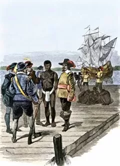Arrival of the first African slaves in Jamestown