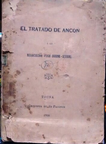 Firma del tratado de Ancon