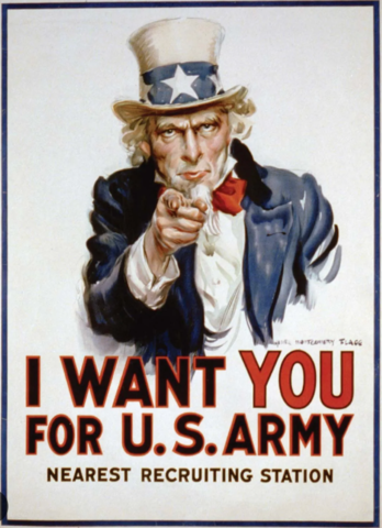 US enters WW1 as allies to Britain and France