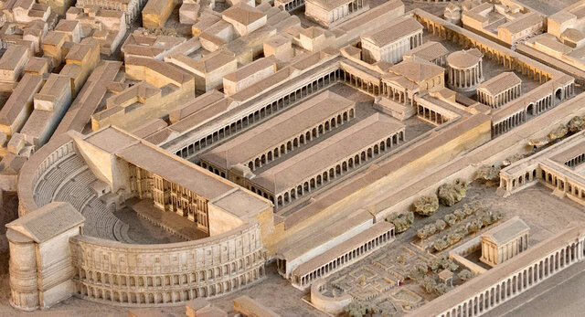 The Theatre of Pompey built.