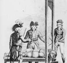 The Guillotine is first used in France