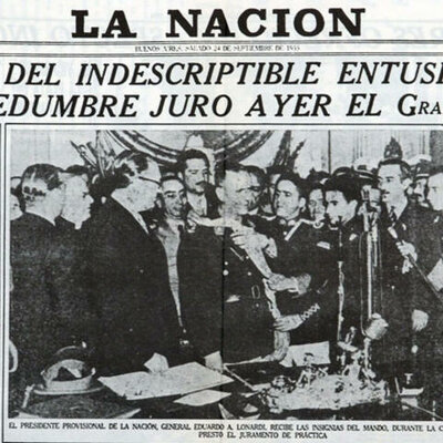 Timeline: Presentacion de Historia- Peron y el golpe de estado de 1955 a 1958